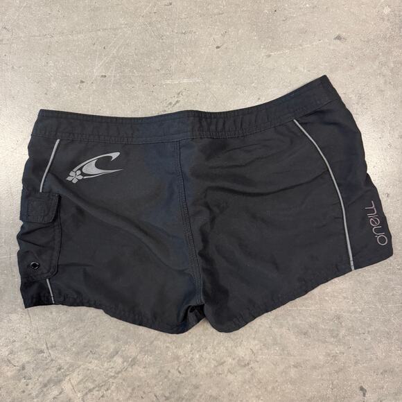 Vintage Y2K O'neill Surf Women's Board Swim Shorts Trunks Suit Black Logo 9/34 - Picture 1 of 5